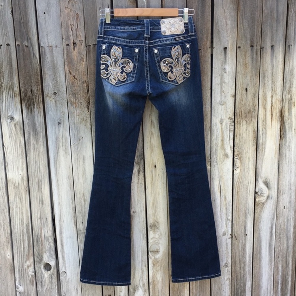 Miss Me Mid Rise Bootcut Stretch Jean Blue 25